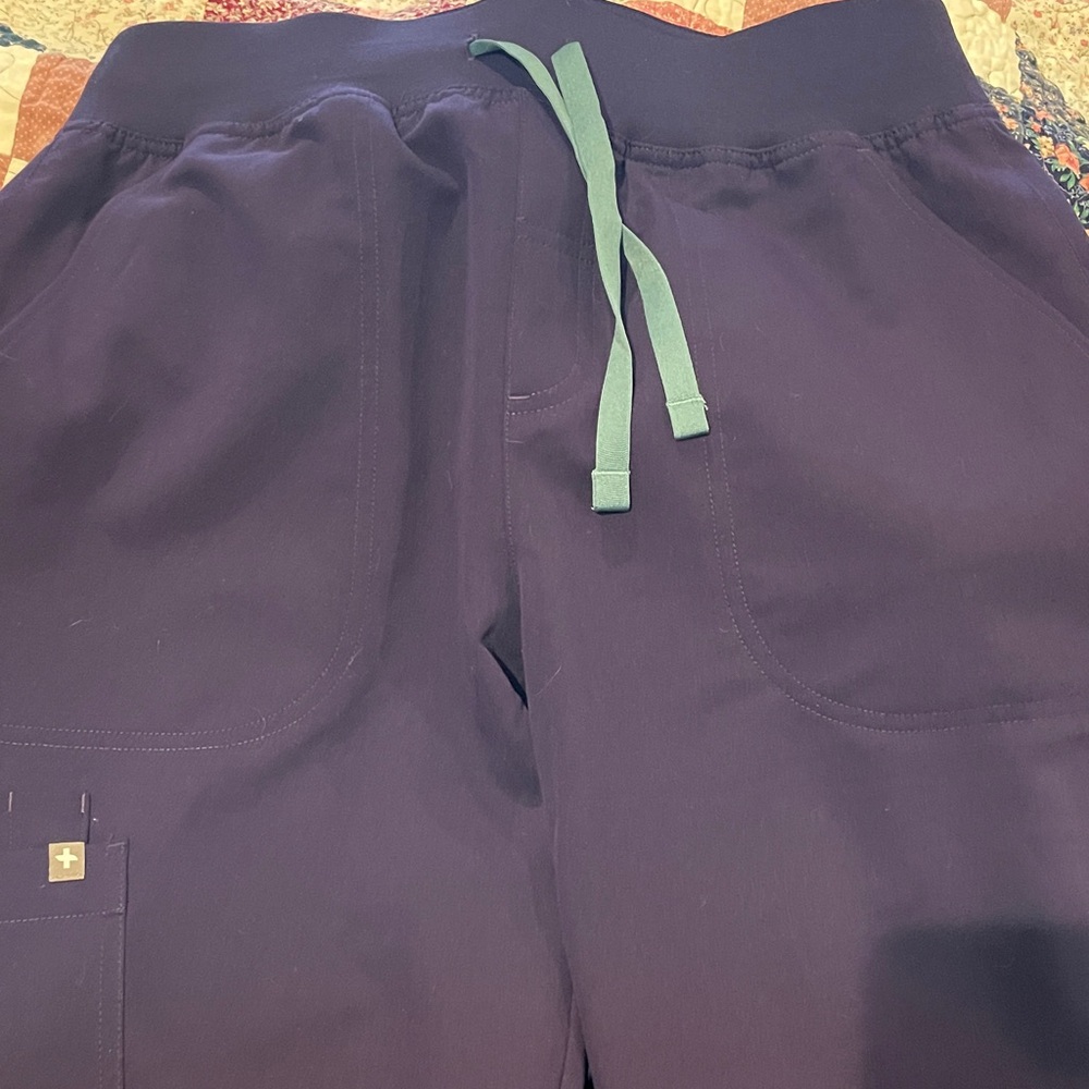 Purple figs Joggers  with Teal Drawstring